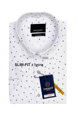 Koszula męska krótki rękaw Turecka (M-2XL) 1117