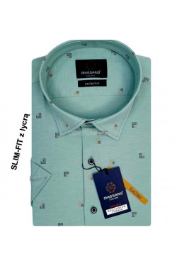 Koszula męska krótki rękaw Turecka (M-2XL) 1119