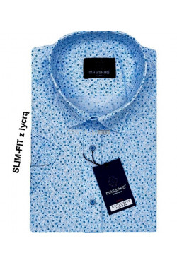 Koszula męska krótki rękaw Turecka (M-2XL) 1124