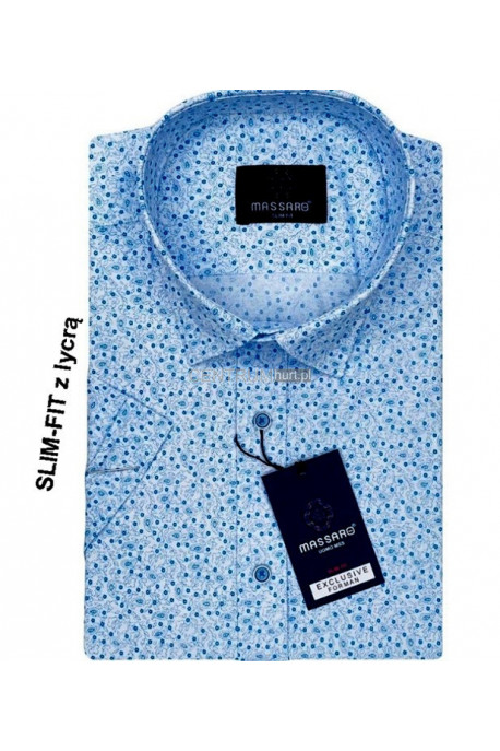 Koszula męska krótki rękaw Turecka (M-2XL) 10
