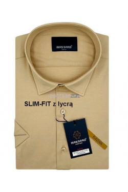Koszula męska krótki rękaw Turecka (M-2XL) 1131