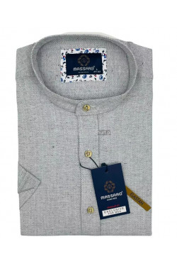 Koszula męska krótki rękaw Turecka (L-3XL) 1152