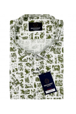 Koszula męska krótki rękaw Turecka (L-3XL) 1171