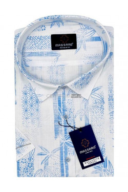 Koszula męska krótki rękaw Turecka (L-3XL) 1176