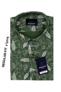 Koszula męska krótki rękaw Turecka (L-3XL) 1182