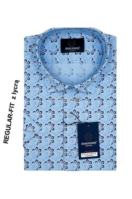 Koszula męska krótki rękaw Turecka (L-3XL) 11