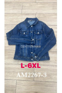 Kurtka jeansowa damska (L-6XL) 1