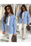 Kurtka jeansowa damska (L-6XL) 1