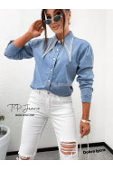 Kurtka jeansowa damska (L-6XL) 1