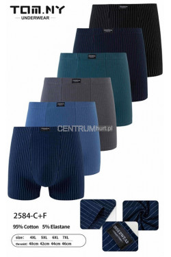 Bokserki męskie (4XL-7XL) 2584-C+F