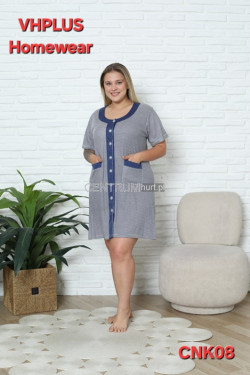 Koszula nocna damska Turecka (XL-4XL) CNK08