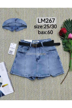 Spodenki z spódnica jeansowa damska (25-30) LM267