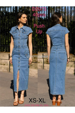 Sukienka jeansowa damska (XS-XL) D2973