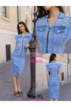 Sukienka jeansowa damska (XS-XL) D2988