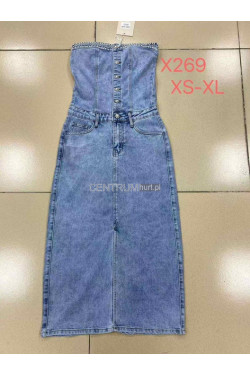 Sukienka jeansowa damska (XS-XL) X269