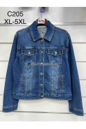 Kurtka jeansowa damska (XL-5XL) 1