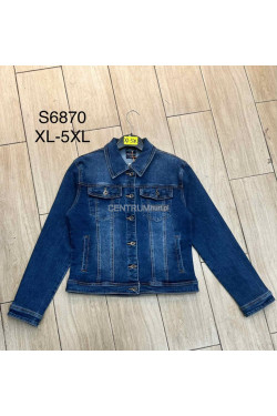 Kurtka jeansowa damska (XL-5XL) S6870