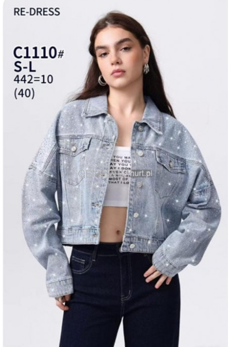 Kurtka jeansowa damska (XL-5XL) 1