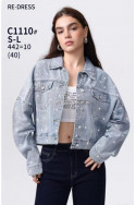Kurtka jeansowa damska (XL-5XL) 1