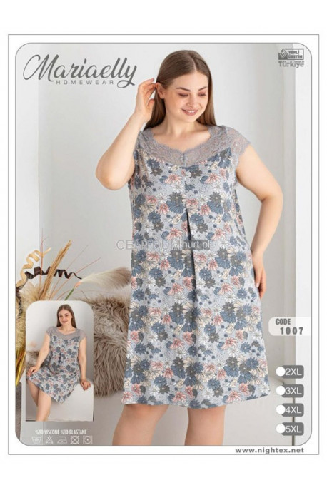 Koszula nocna damska Turecka (2XL-5XL) 1