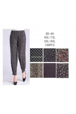 Spodnie damskie 3/4 (6XL-9XL) KK-46