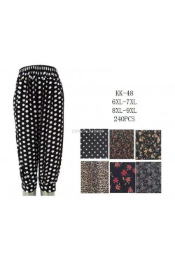 Spodnie damskie 3/4 (6XL-9XL) KK-48