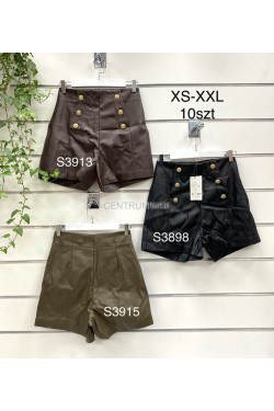 Szorty skórzane damskie (XS-XL) S3898