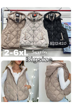 Kurtki kamizelki damskie (2XL-6XL) 2420