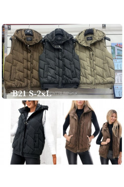 Kurtki kamizelki damskie (S-2XL) B21