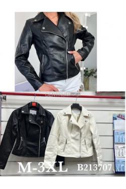 Kurtki skórzane damskie (M-3XL) B213707