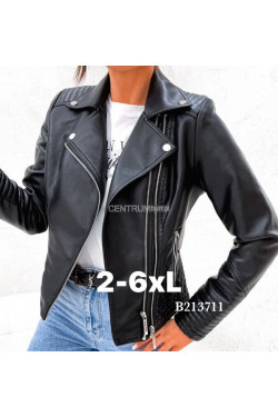 Kurtki skórzane damskie (2XL-6XL) 3711