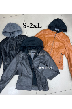Kurtki skórzane damskie (S-2XL) B210523