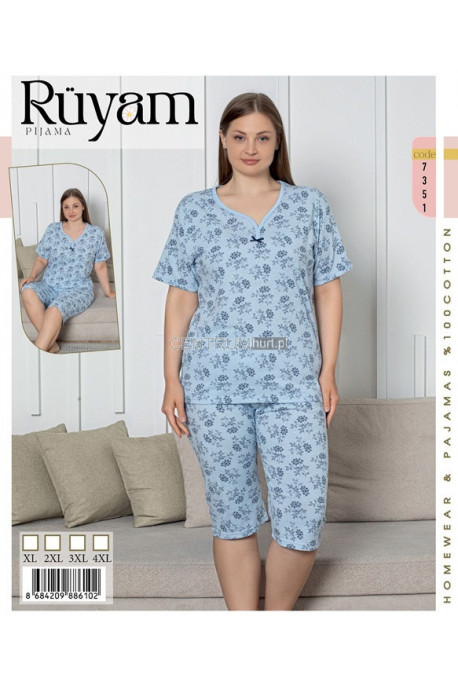 Piżama damska (XL-4XL) 1