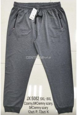 Spodnie dresowe męskie (5XL-8XL) JX5082