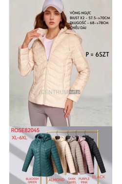 Kurtka wiosenna CIEMNY BEZ (XL-6XL) 82045