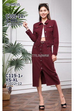 Kurtka jeansowa damska (S-2XL) C101-11