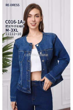 Kurtka jeansowa damska (M-3XL) C016-1A