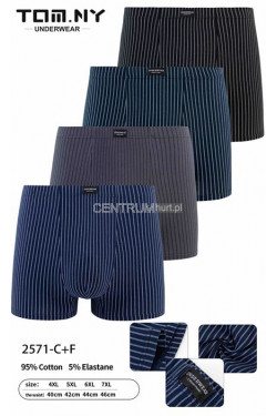 Bokserki męskie (4XL-7XL) 2571-C+F