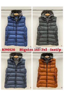 Kurtki kamizelki męskie (3XL-7XL) K90126