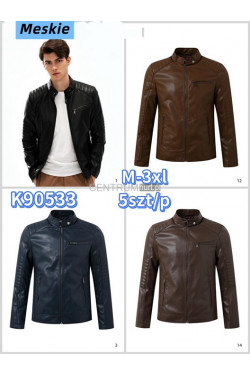 Kurtki skórzane męskie (M-3XL) K90533