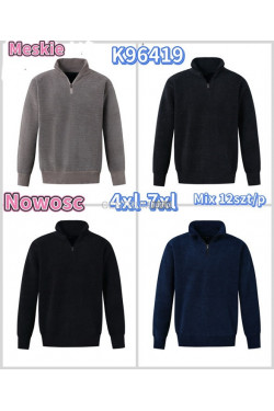 Sweter męski (4XL-7XL) K96419