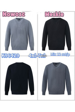 Sweter męski (4XL-7XL) K96429