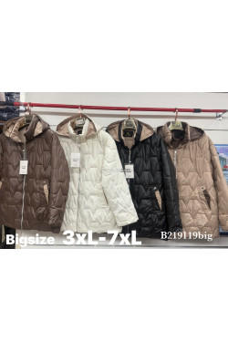 Kurtki damskie przejściowe (3XL-7XL) 9119BIG