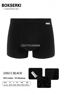 Bokserki męskie (M-3XL) 2302-C BLACK