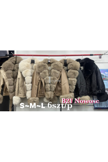 Kurtki skórzane damskie zimowe (S-XL) 1