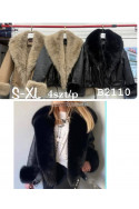 Kurtki skórzane damskie zimowe (S-XL) 1