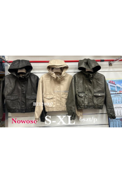 Kurtki skórzane damskie (S-XL) 24007