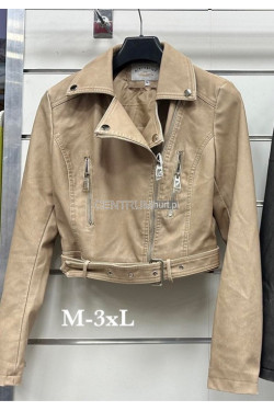 Kurtki skórzane damskie (M-3XL) 8105