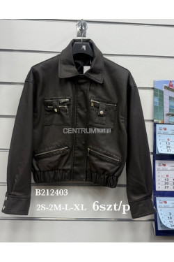 Kurtki skórzane damskie (S-XL) 2403