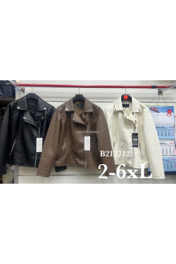 Kurtki skórzane damskie (2XL-6XL) 3712